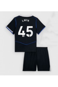 Chelsea Romeo Lavia #45 Jalkapallovaatteet Lasten Kolmas peliasu 2025-26 Lyhythihainen (+ Lyhyet housut)